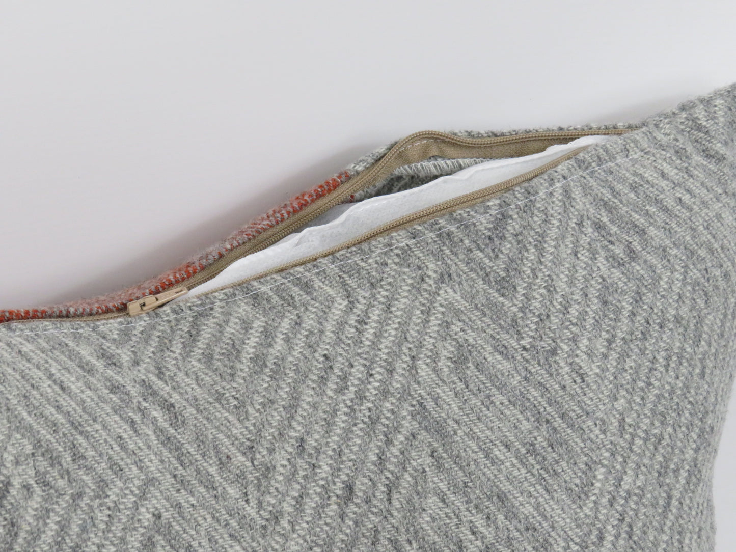 Checked Luxury 100% Wool Cushion