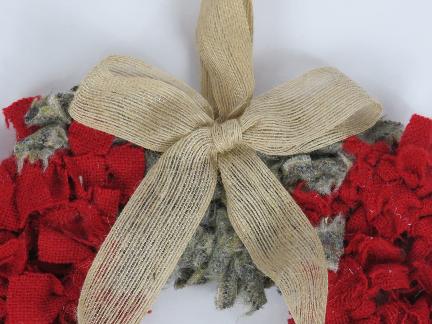 SALE Heart Made Rag Wreath (4)