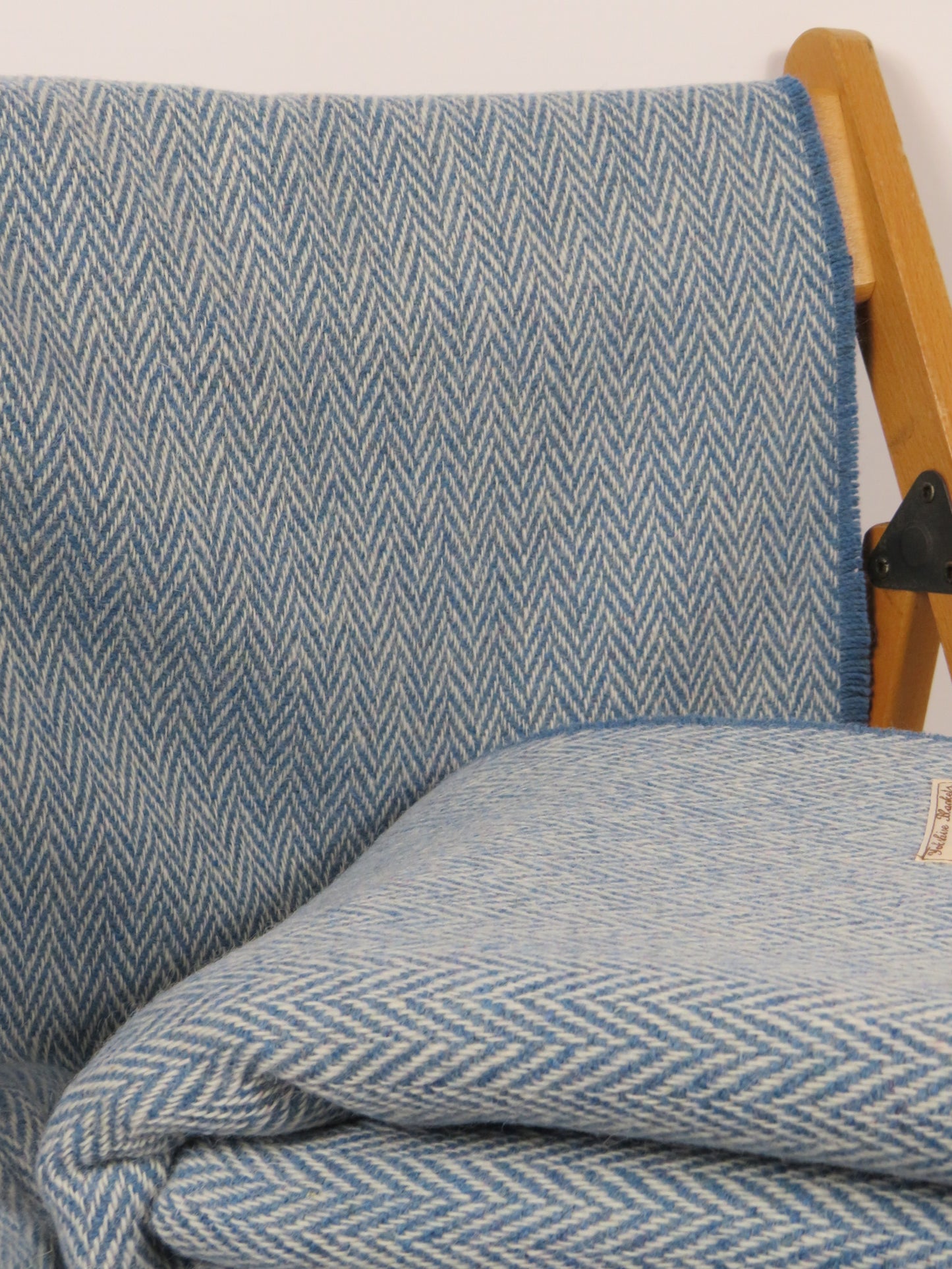 Luxury Herringbone Pure Wool Blanket