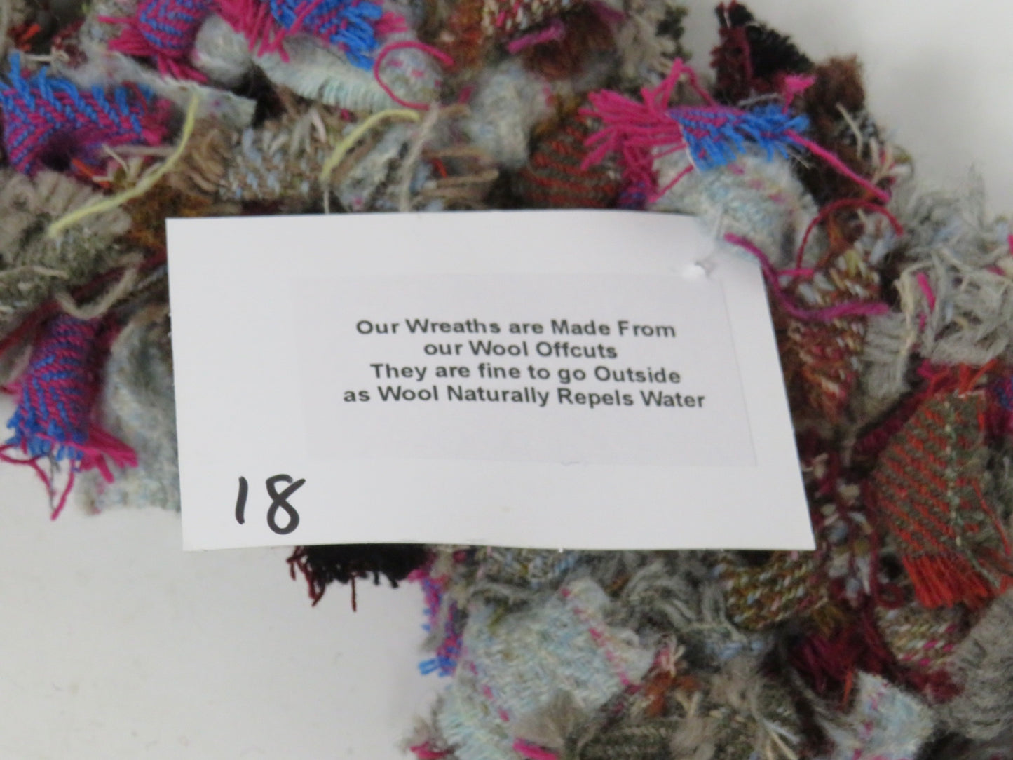 SALE Large Made Round Rag Wreath (18)
