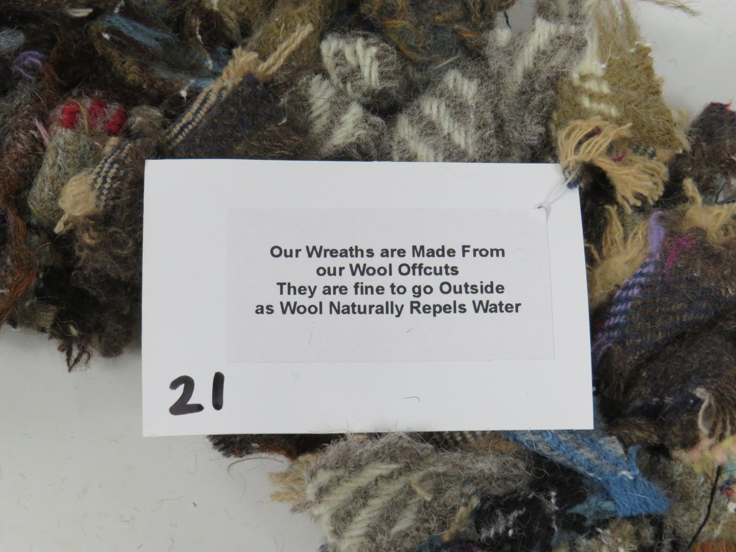 SALE Large Made Round Rag Wreath (21)