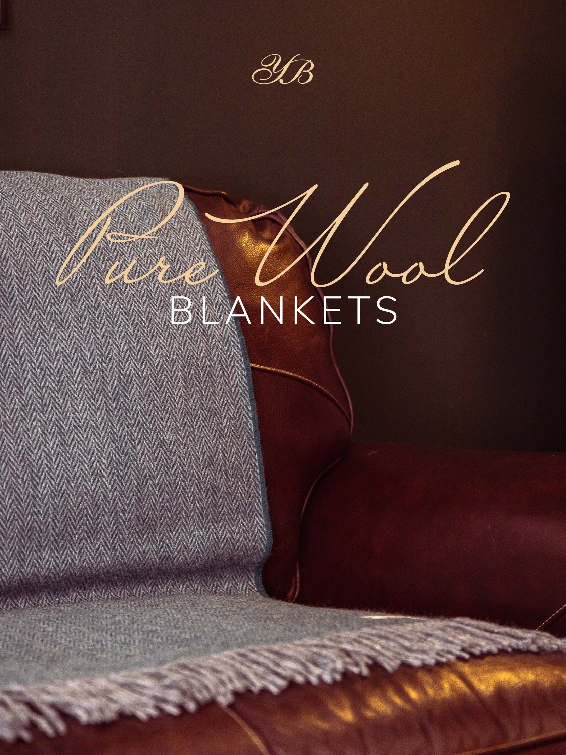 Pure Yorkshire Wool Diamond Blanket in Mushroom and Cream. Super Soft hotsell and Luxurious.