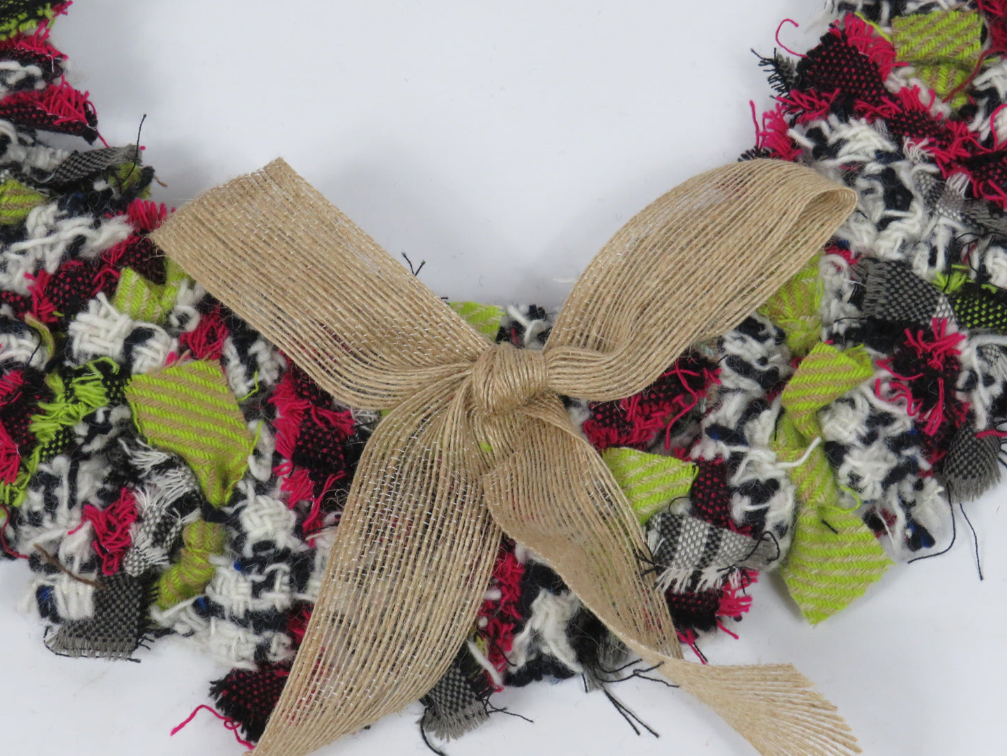SALE Large Made Round Rag Wreath (24)