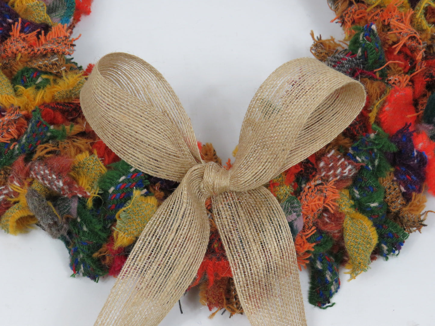 Made Round Rag Wreath (11)