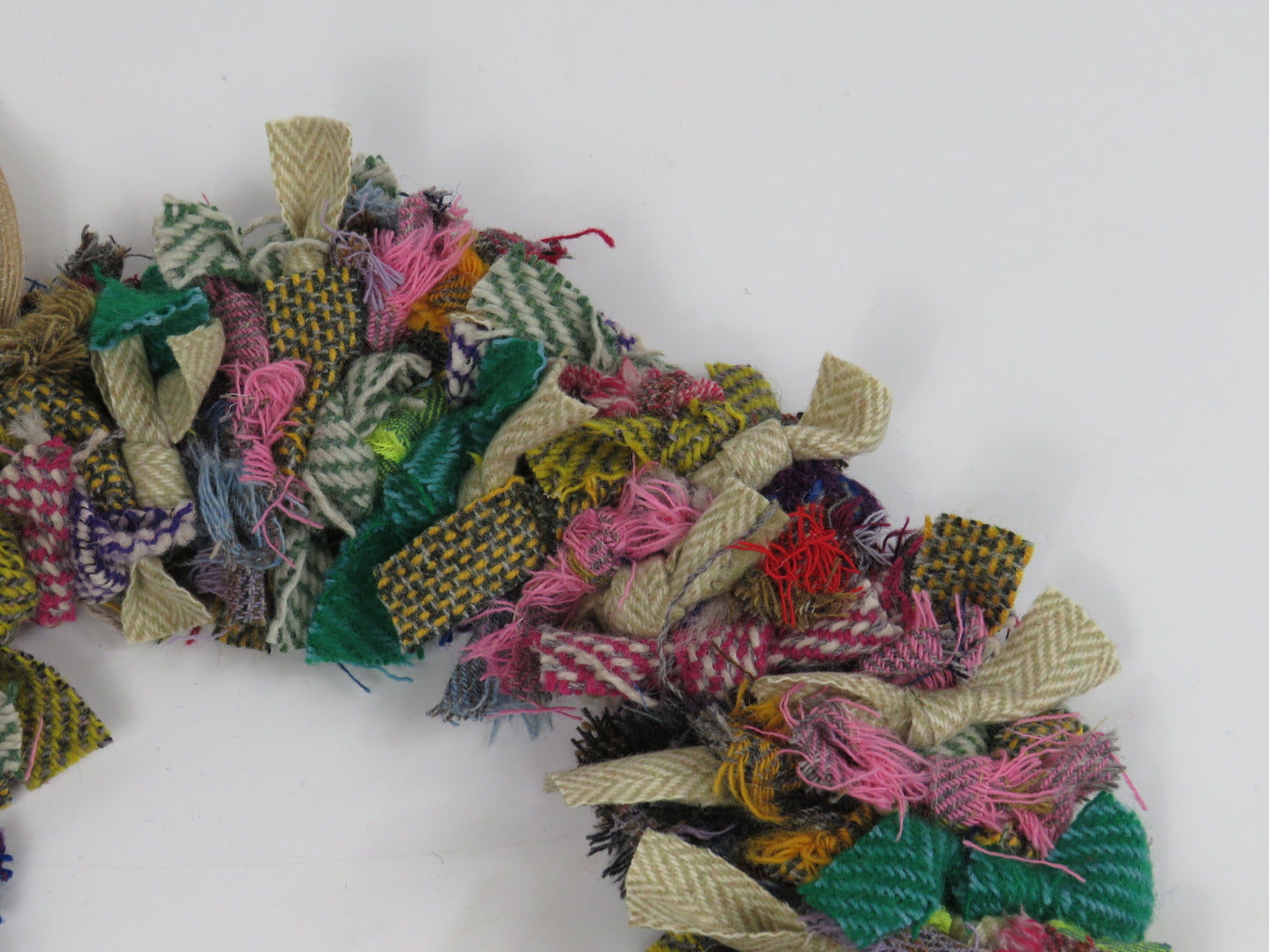 Made Round Rag Wreath (9)