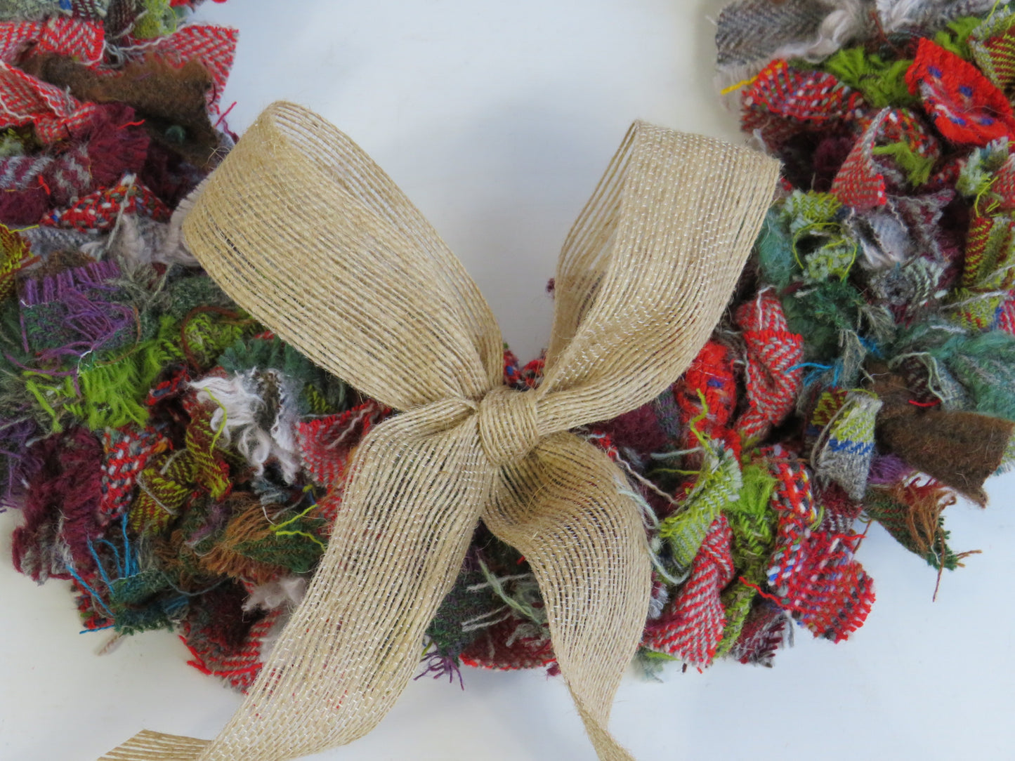 (3) Christmas DIY Rag Wreath Kit