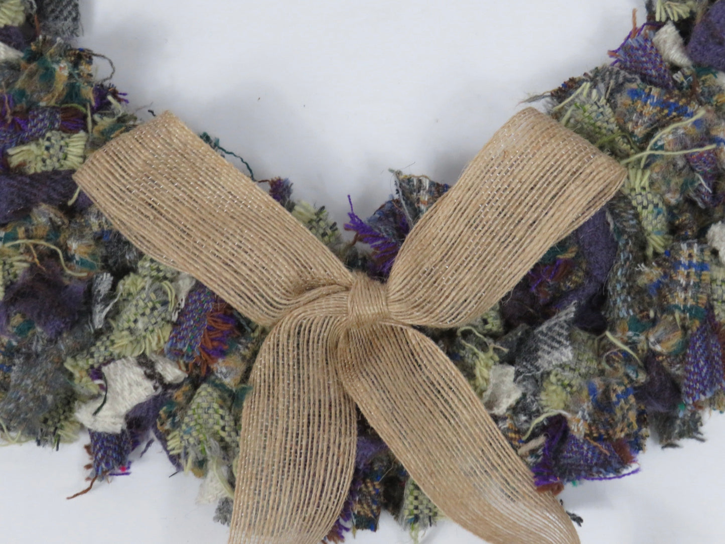 SALE Large Made Round Rag Wreath (14)