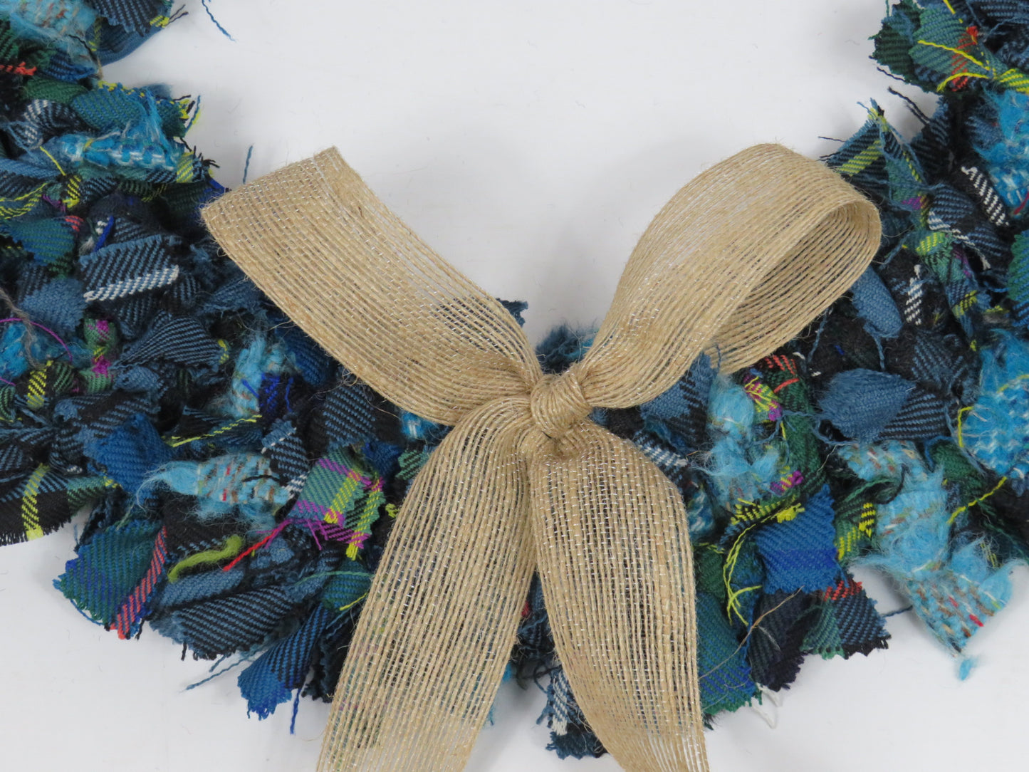 SALE Large Made Round Rag Wreath (33)