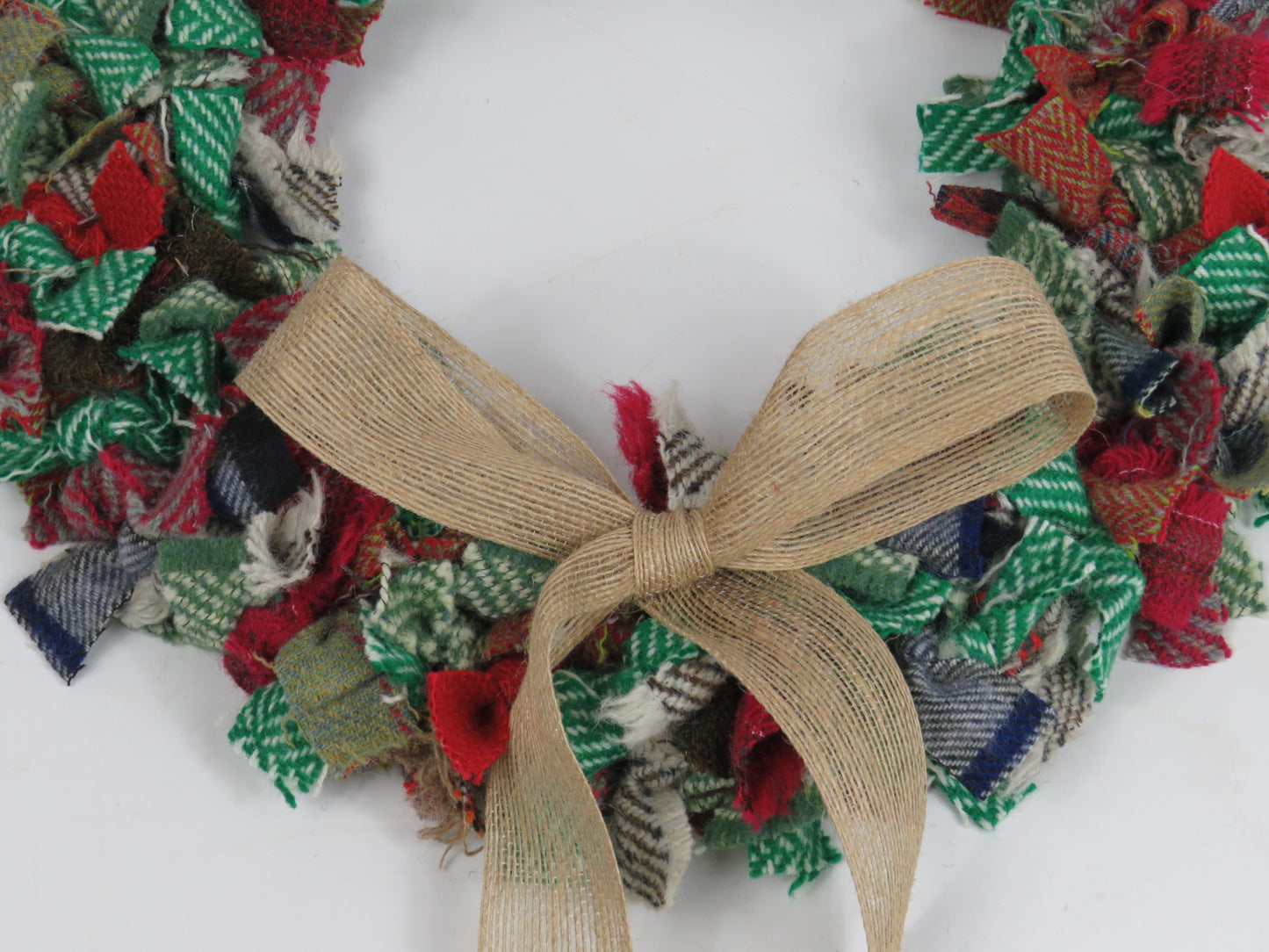 (3) Christmas DIY Rag Wreath Kit