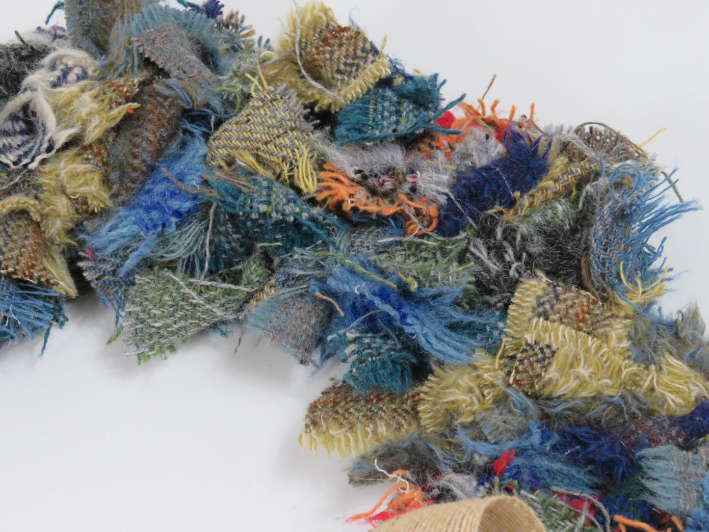 Made Round Rag Wreath (10)