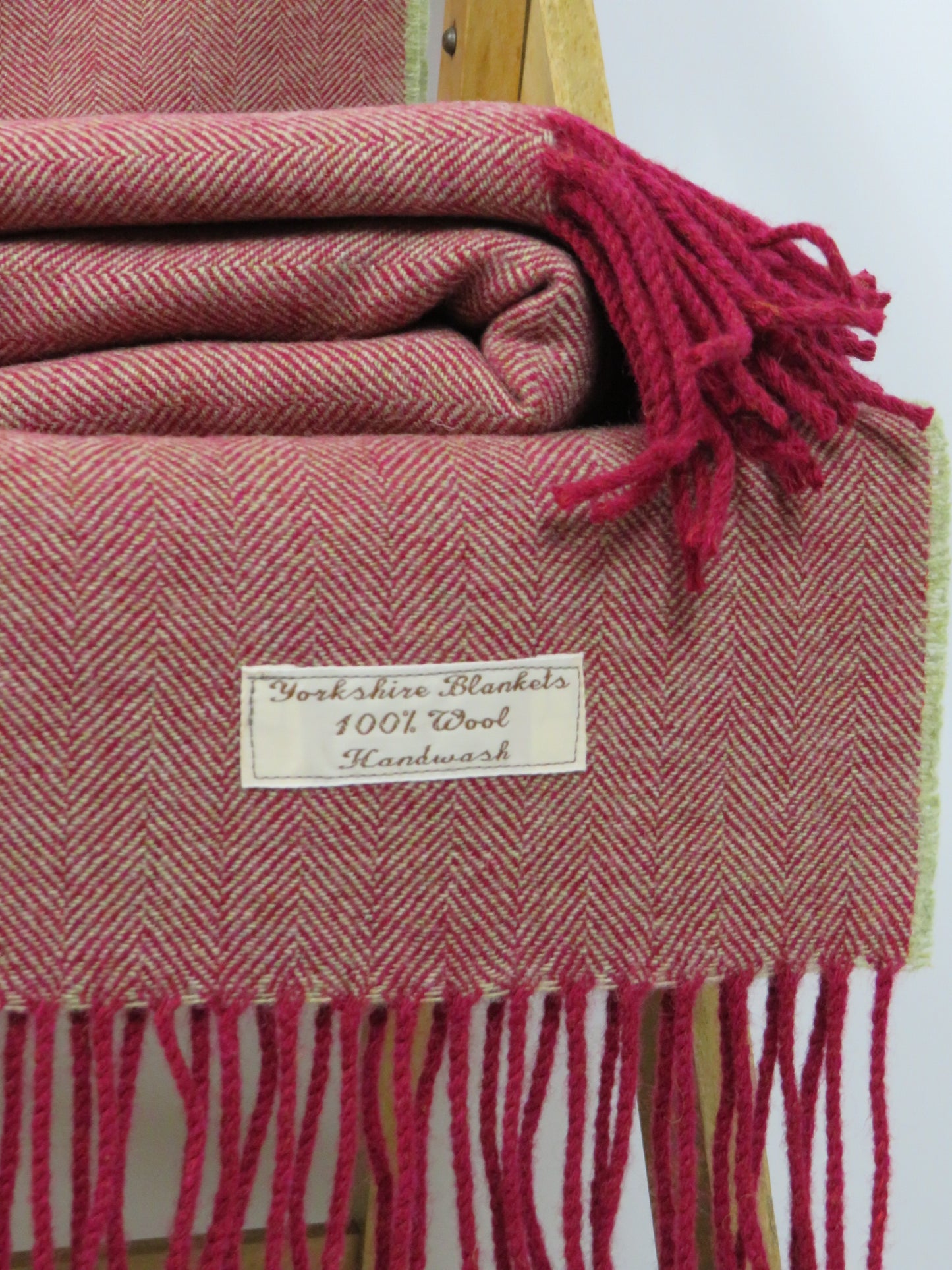 Luxury Herringbone Pure Wool Blanket