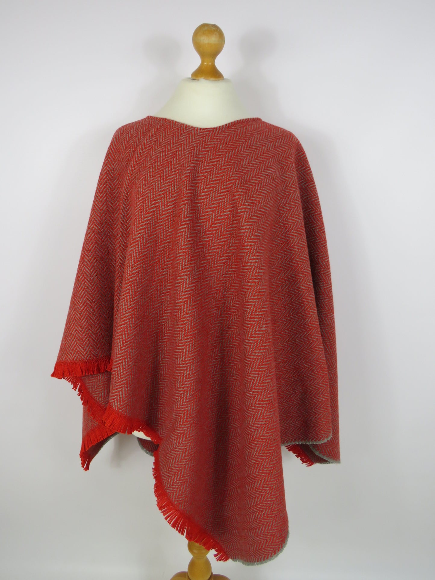 Wool Blend Poncho