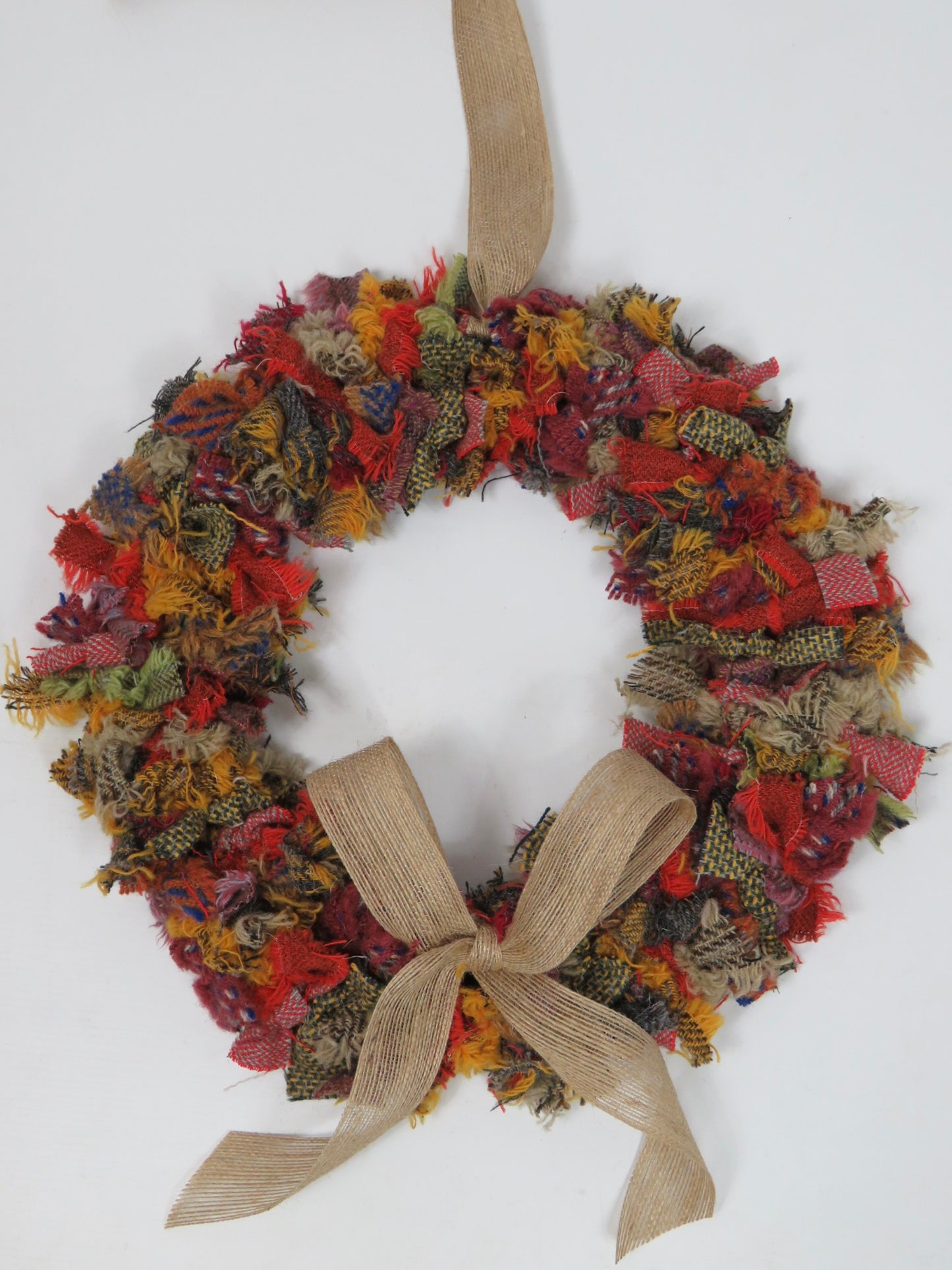 (2) Autumnal - DIY Rag Wreath Kit