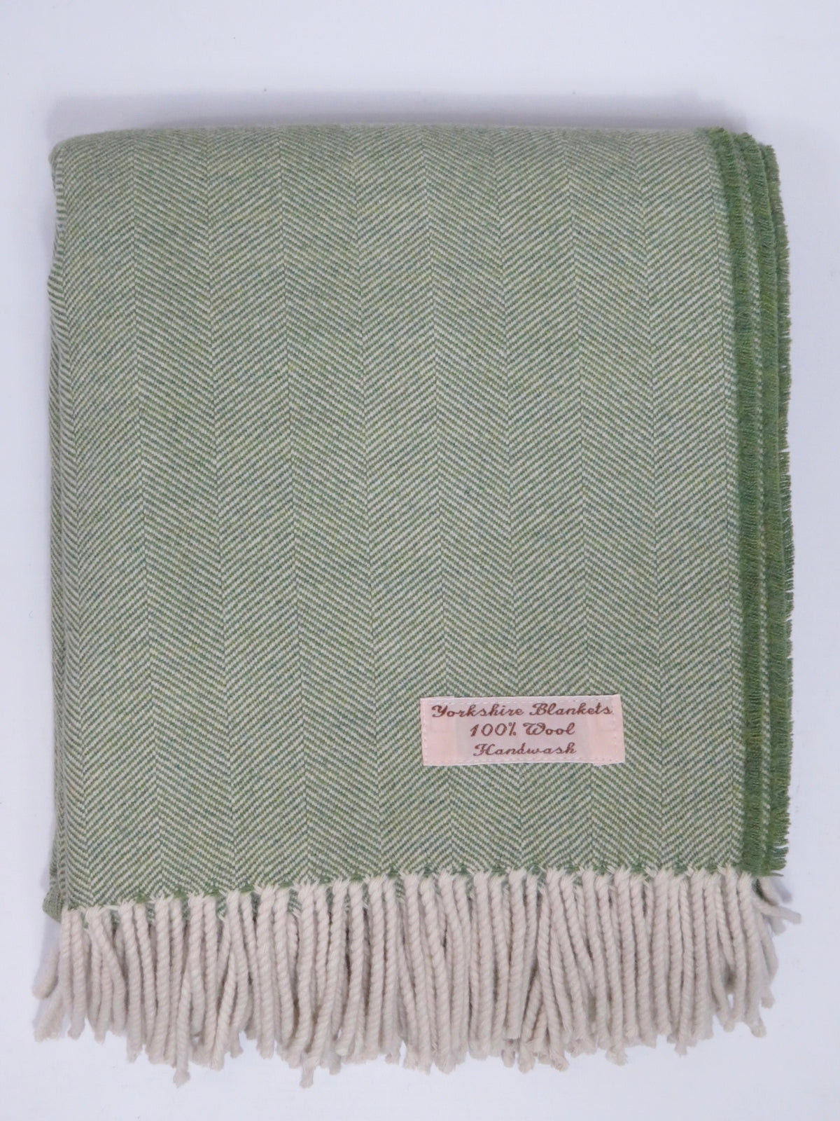 Luxury Herringbone Pure Wool Blanket