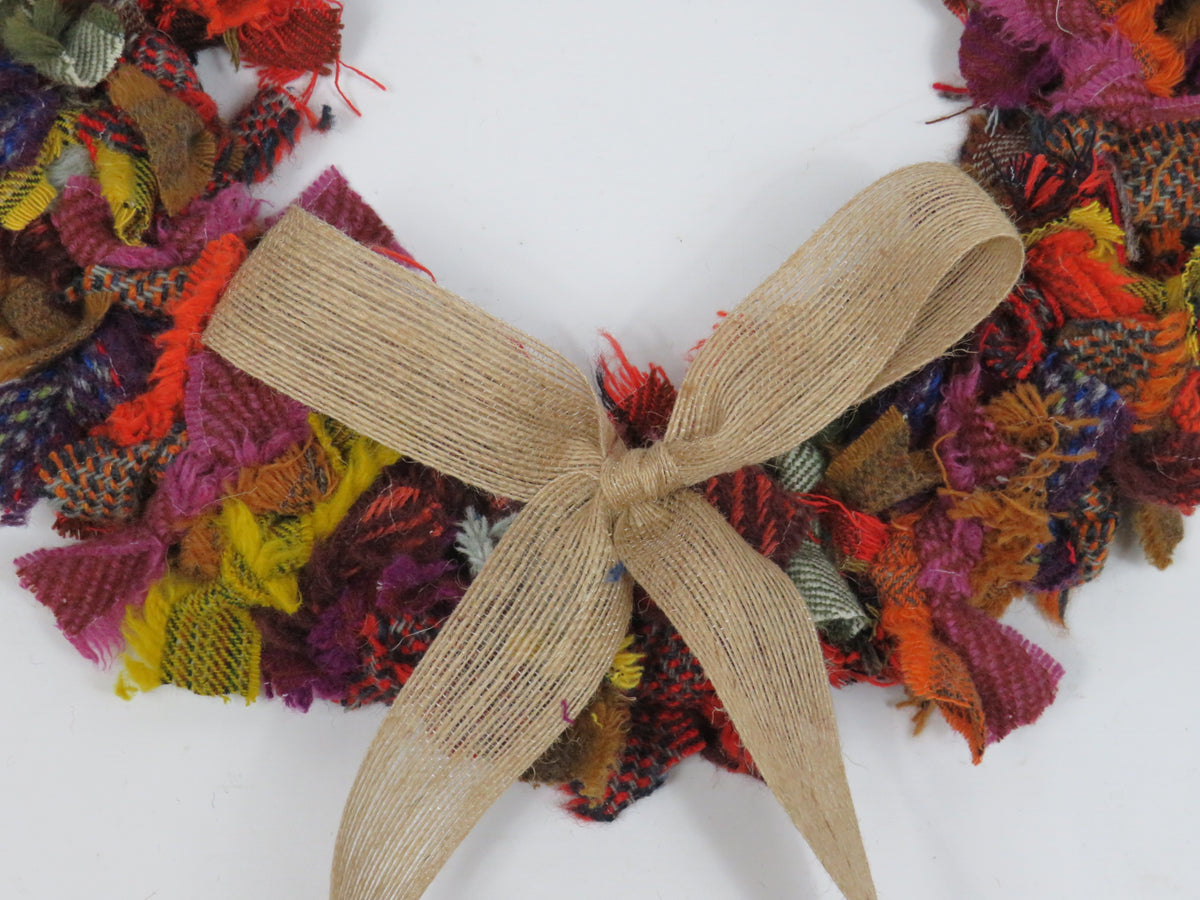 Autumnal - DIY Rag Wreath Kit (3)
