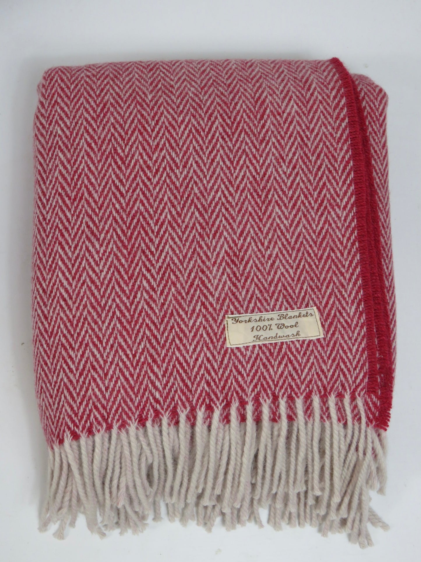 Luxury Herringbone Pure Wool Blanket