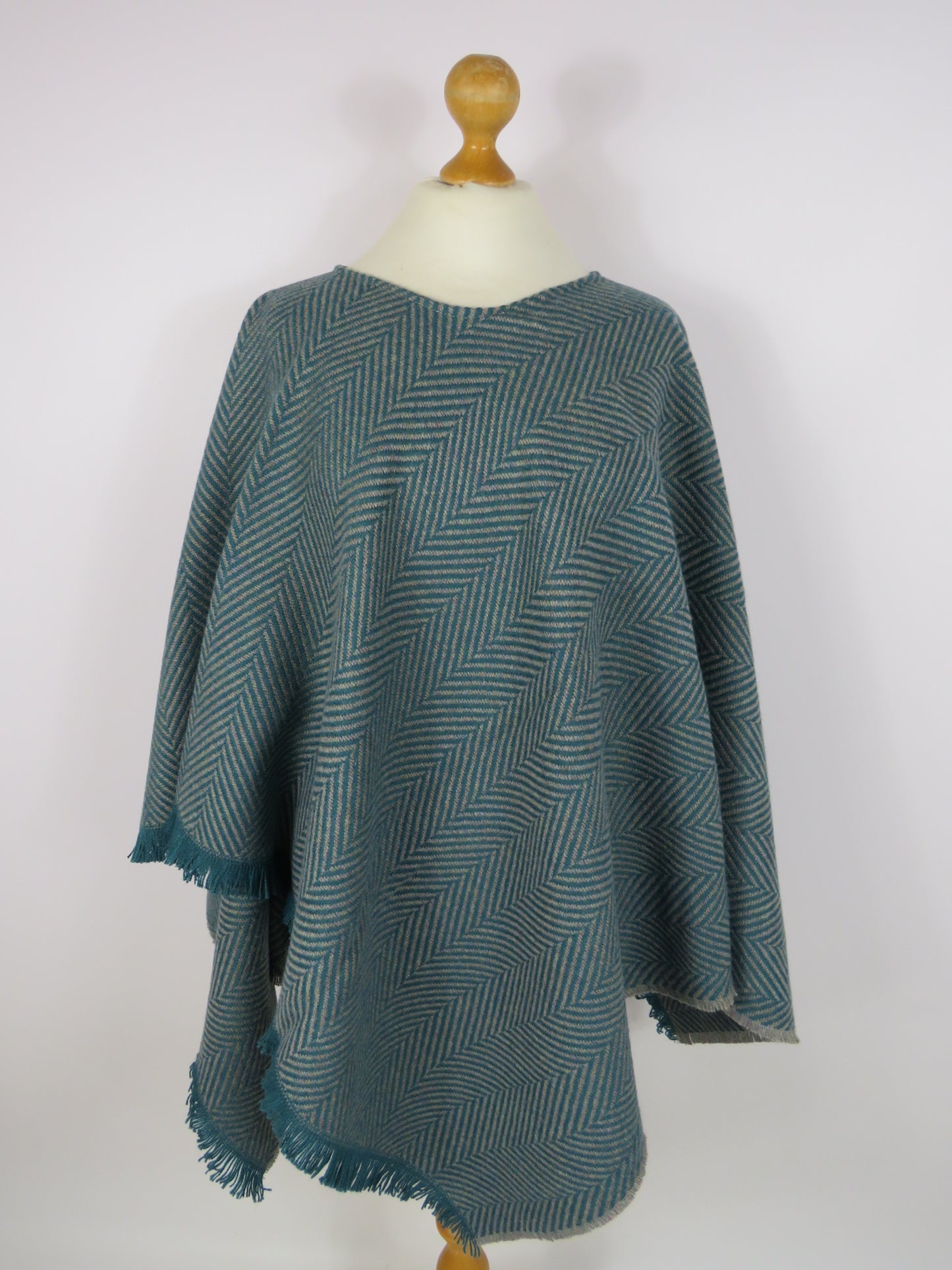 Wool Blend Poncho