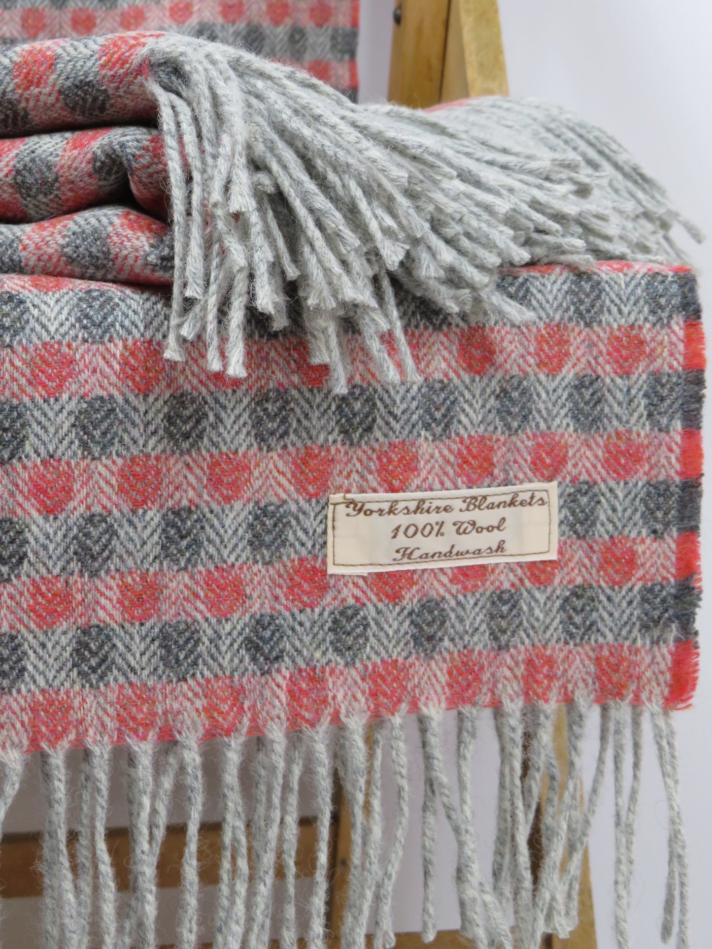 Luxury Rose Pure Wool Blanket