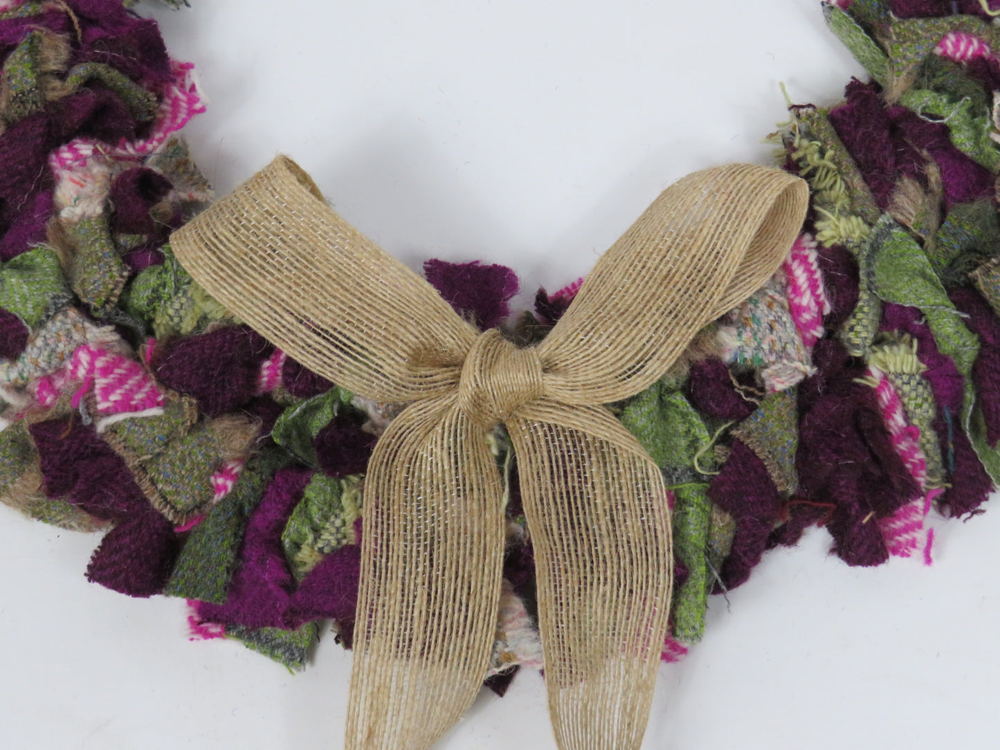 SALE Large Made Round Rag Wreath (23)