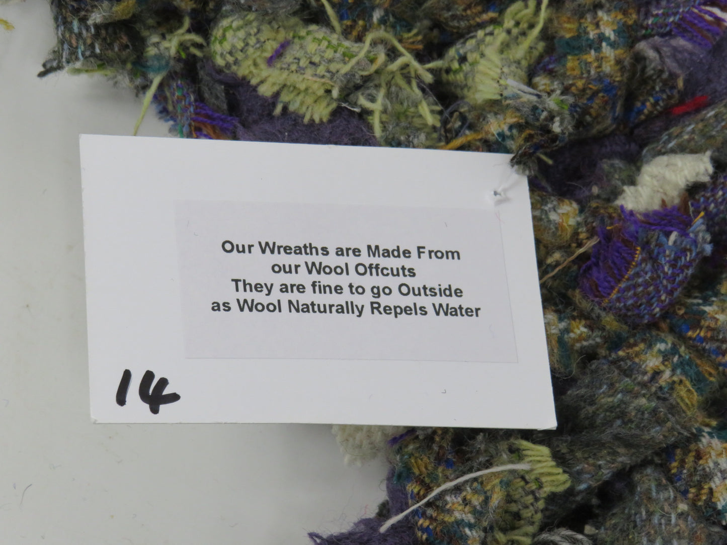 SALE Large Made Round Rag Wreath (14)