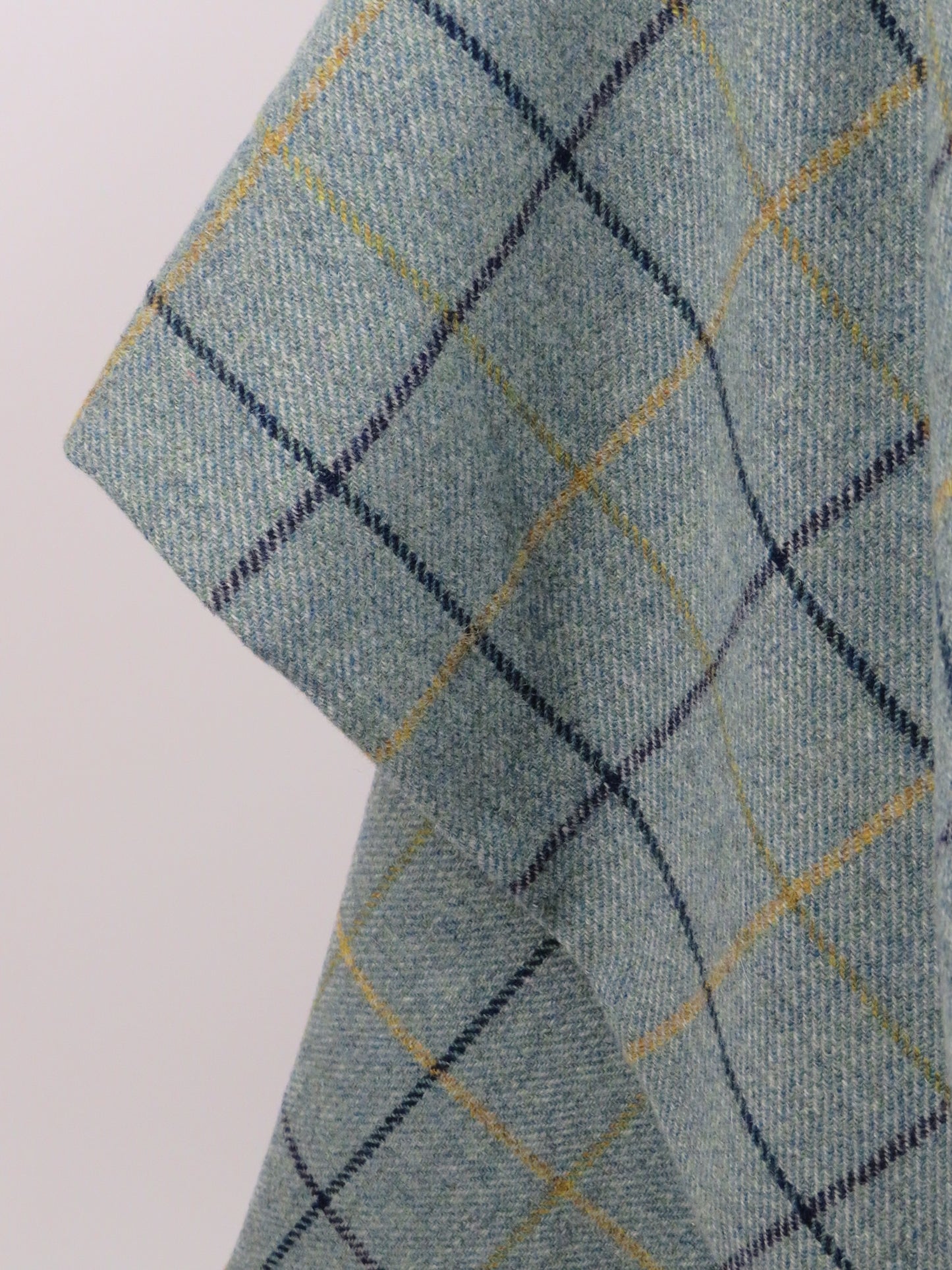 Luxury Windowpane Pure Wool Blanket