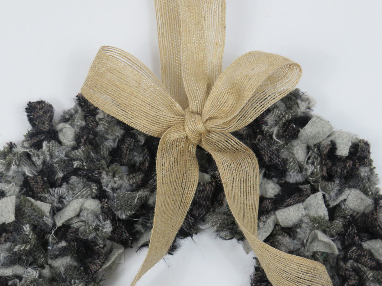 SALE Heart Made Rag Wreath (2)