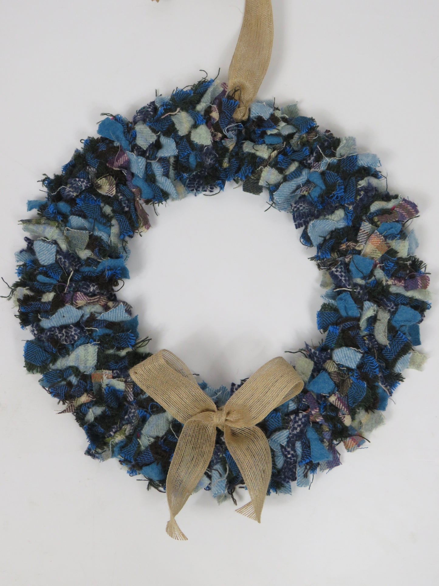 SALE Large Made Round Rag Wreath (13)