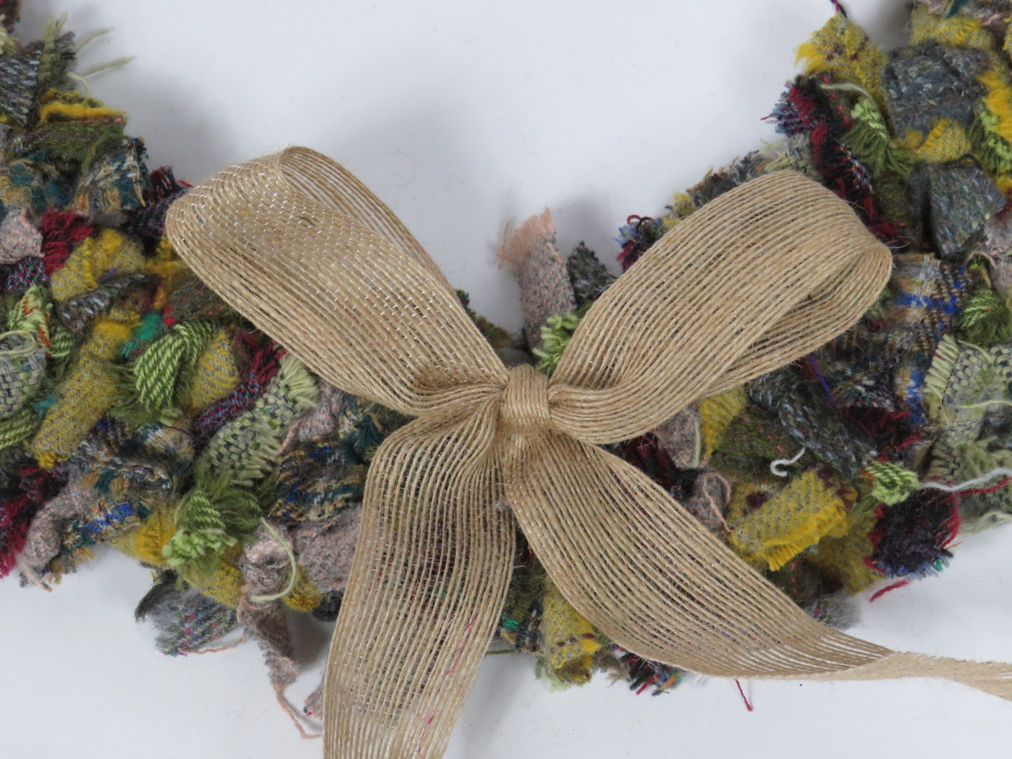 SALE Large Made Round Rag Wreath (17)
