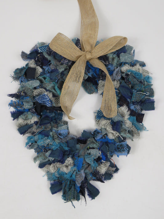 Heart Made Rag Wreath (20)