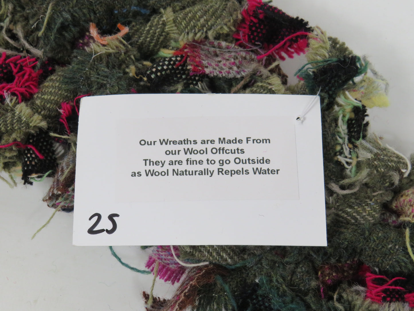 SALE Large Made Round Rag Wreath (25)
