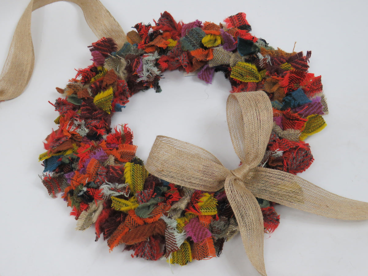 Autumnal Rag Wreath Workshop - Bianco Lounge, White Rose Shopping Centre Leeds, Thursday 15th October.