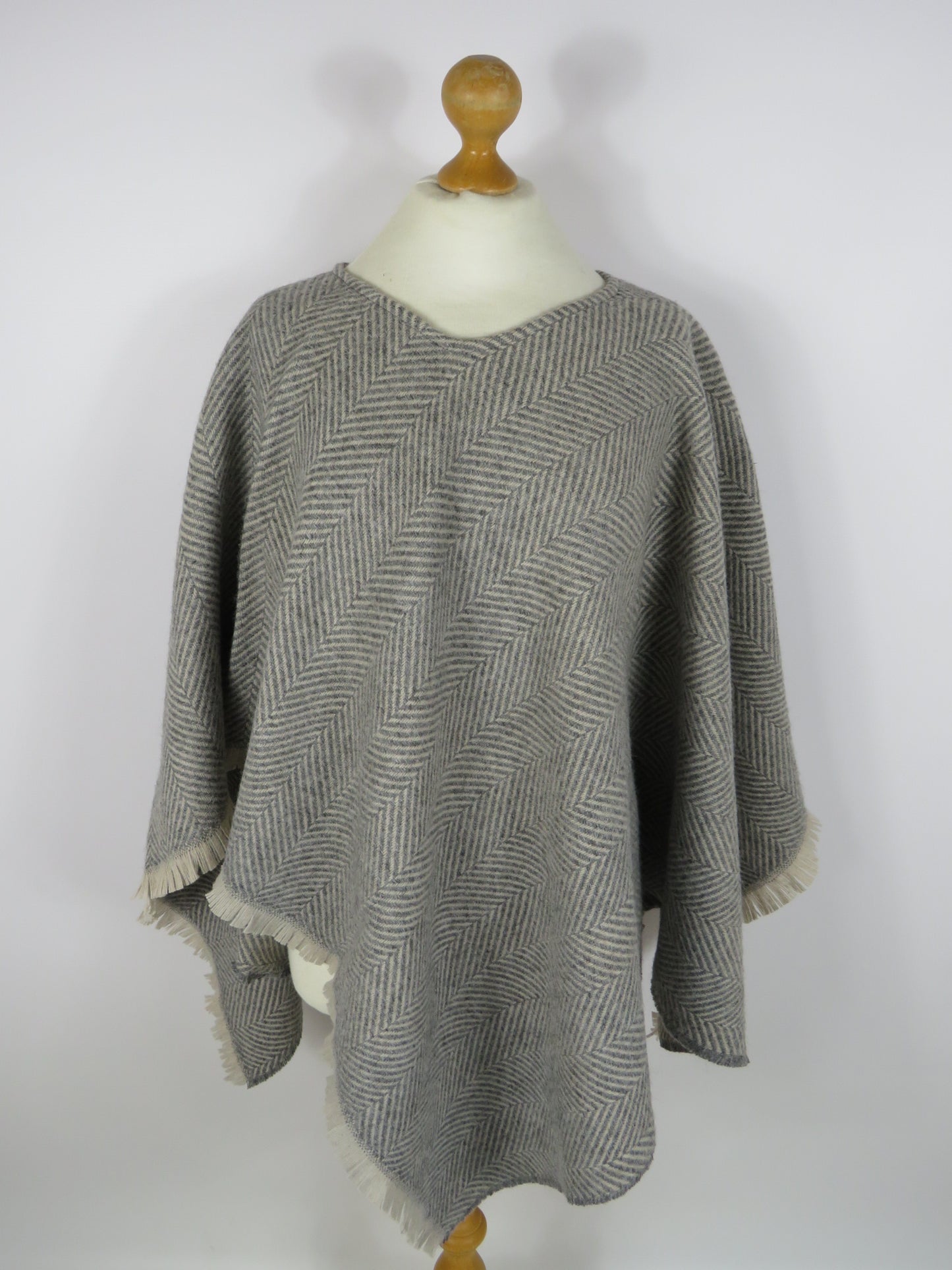 Wool Blend Poncho
