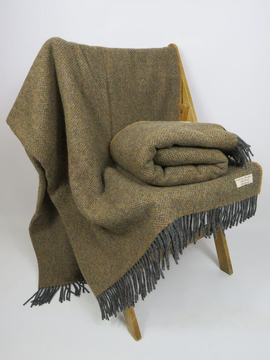 Luxury Hopsack Pure Wool Blanket