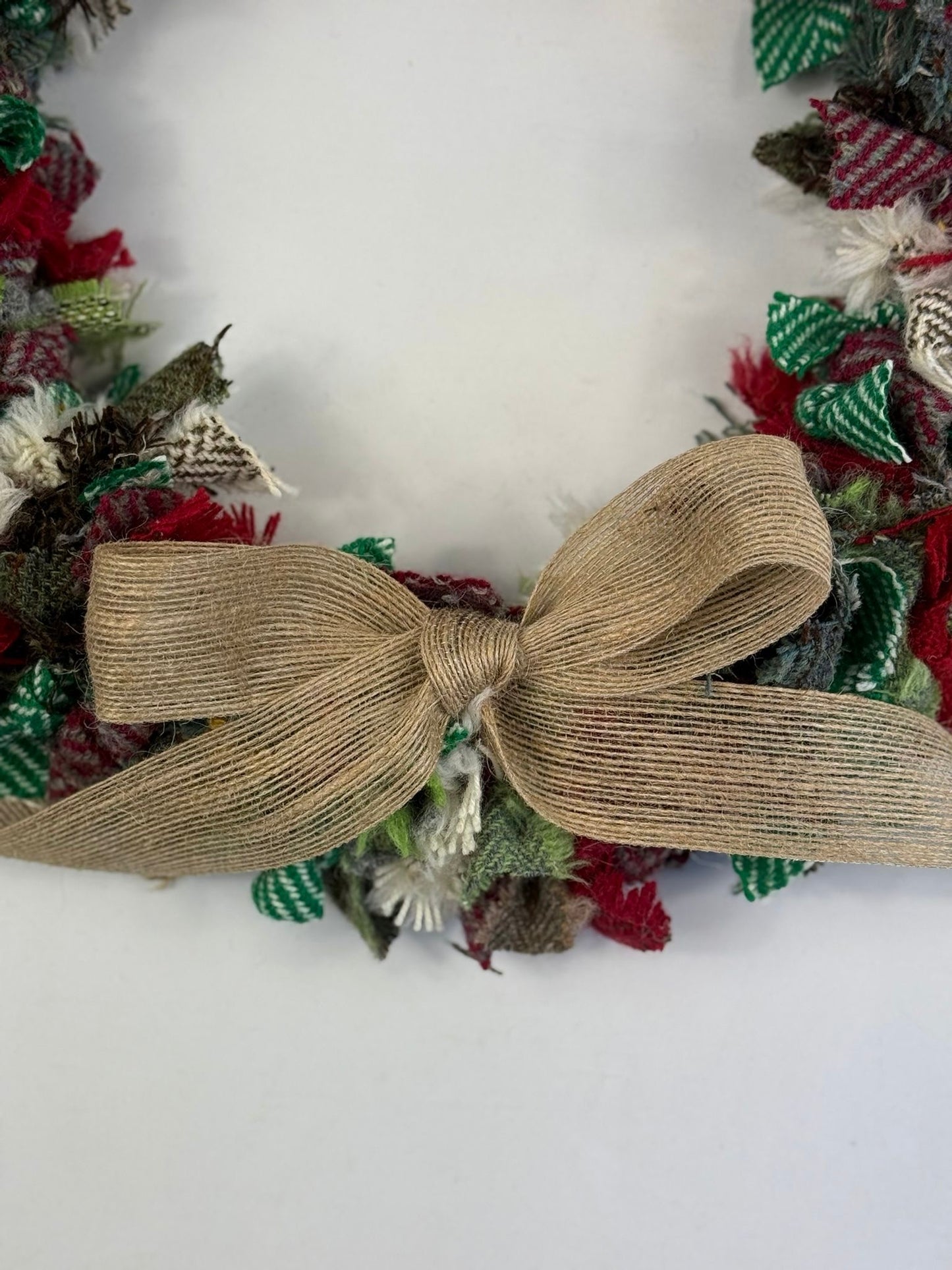 (1) Christmas DIY Rag Wreath Kit