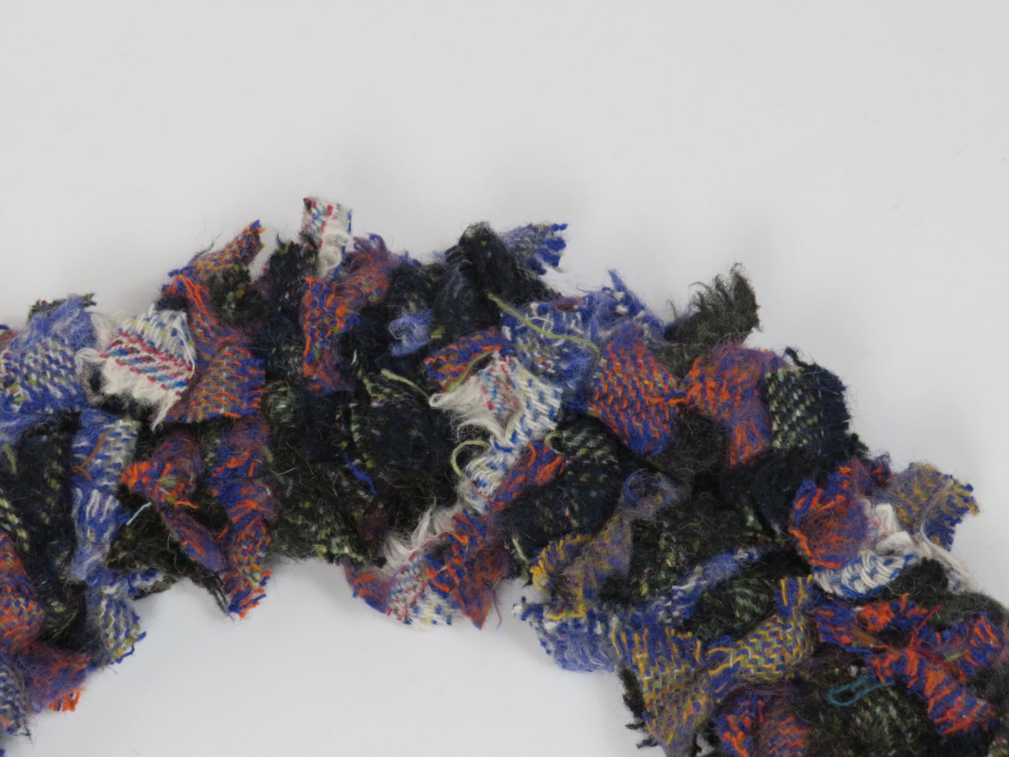 SALE Large Made Round Rag Wreath (11)