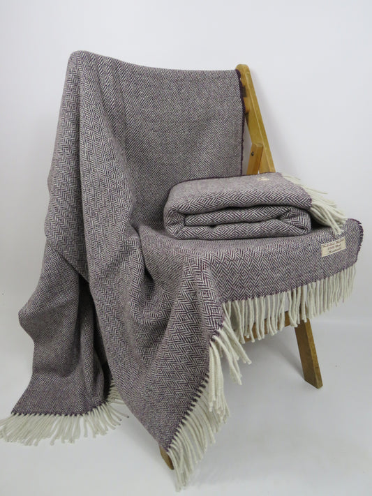 Luxury Diamond Pure Wool Blanket