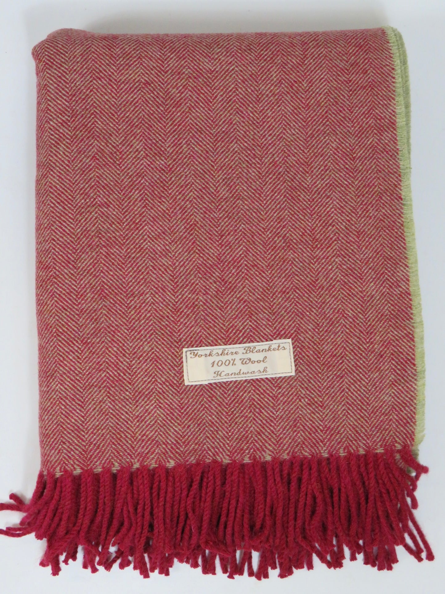 Luxury Herringbone Pure Wool Blanket