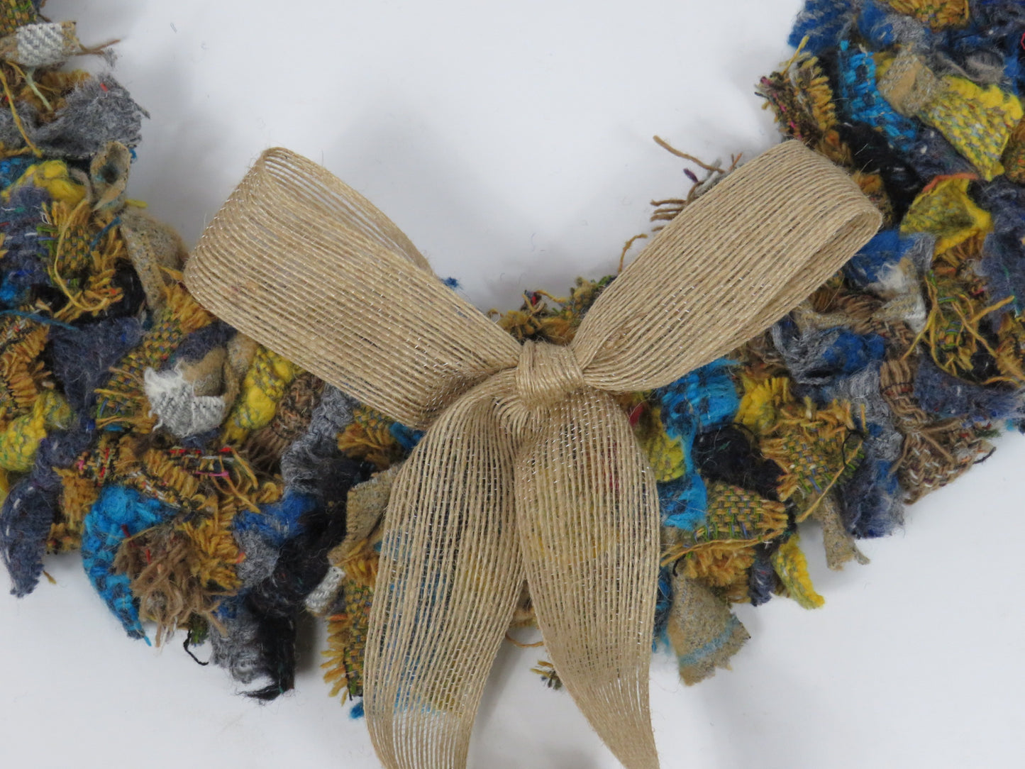 SALE Large Made Round Rag Wreath (26)