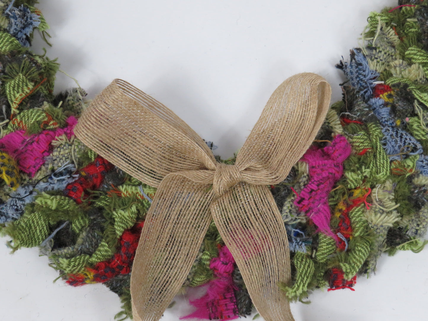 SALE Large Made Round Rag Wreath (22)
