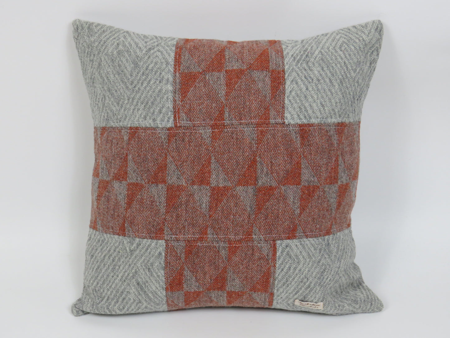 Checked Luxury 100% Wool Cushion
