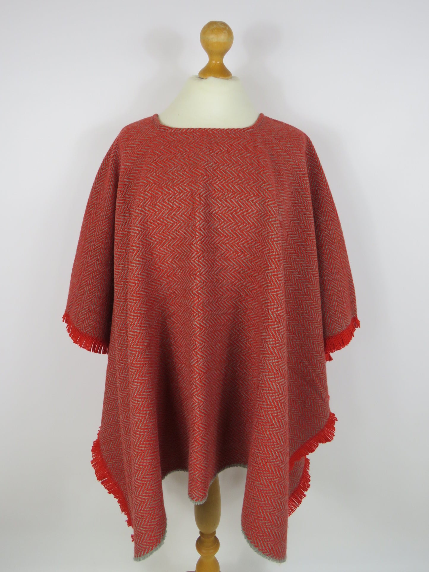 Wool Blend Poncho