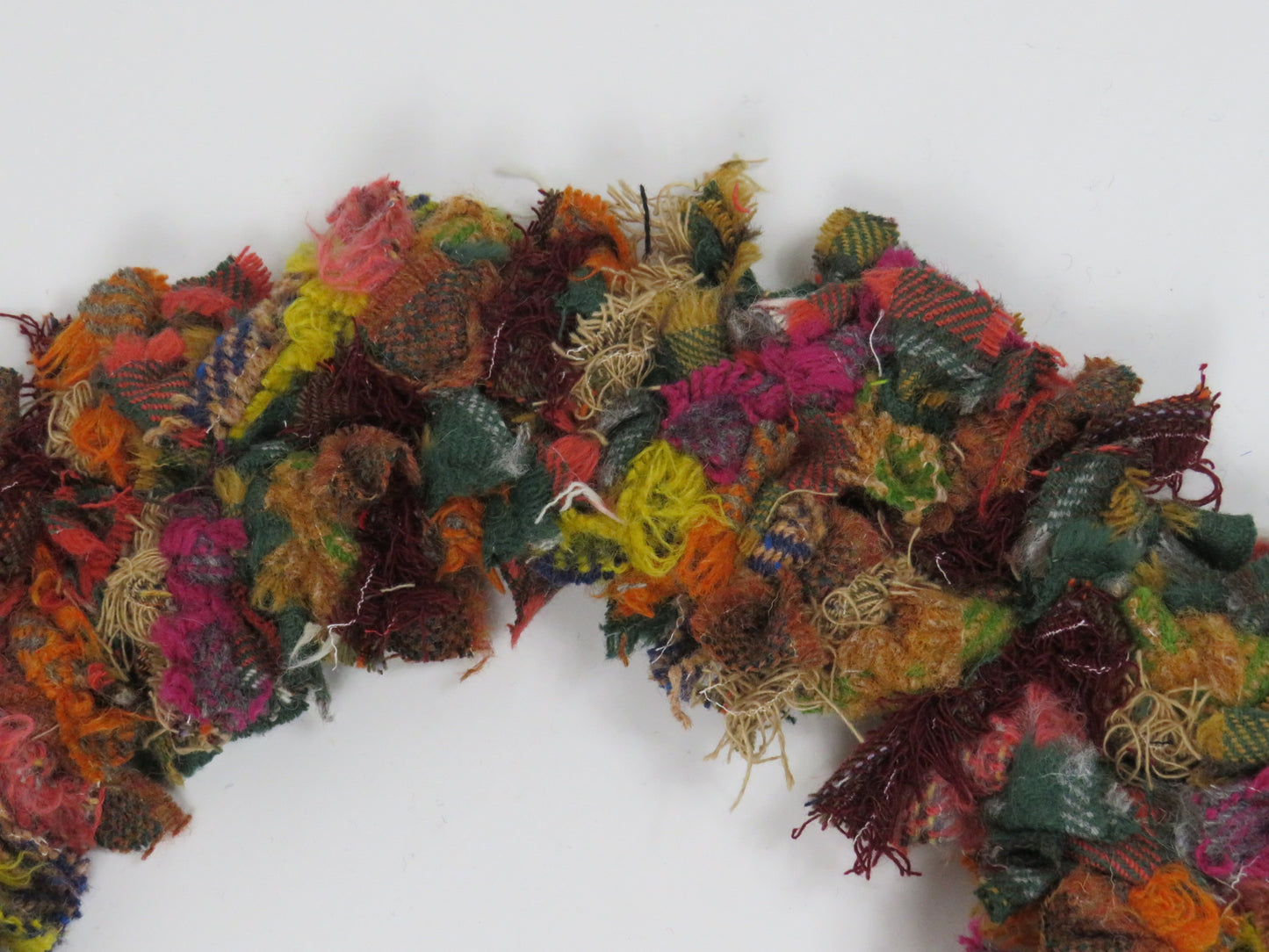 SALE Large Made Round Rag Wreath (37)