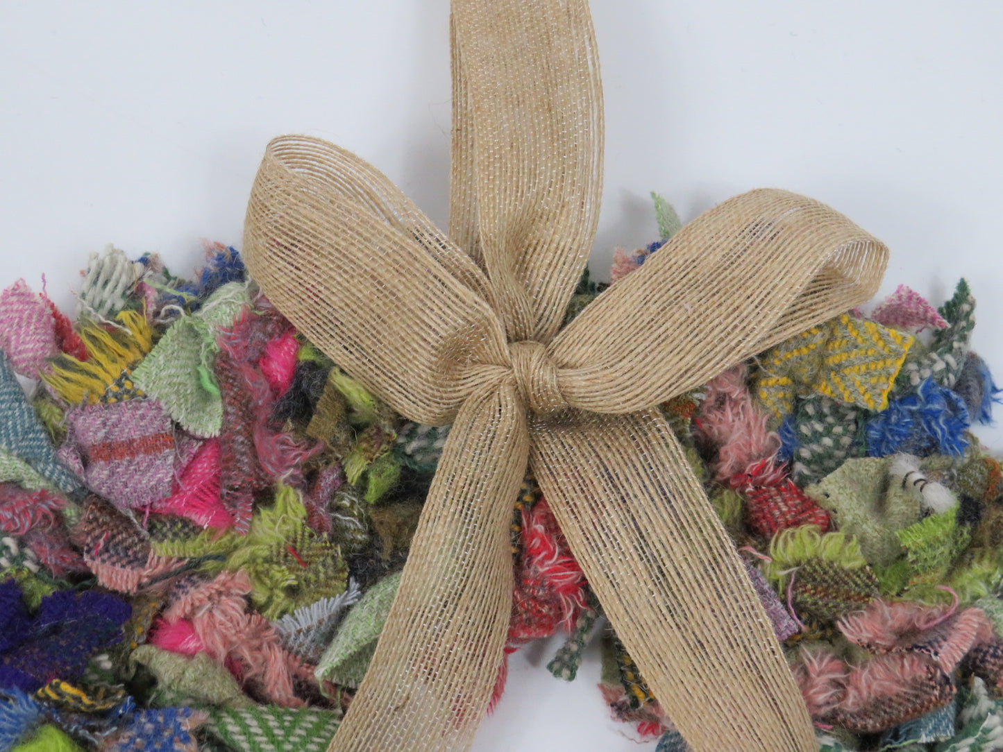Heart Made Rag Wreath (2)