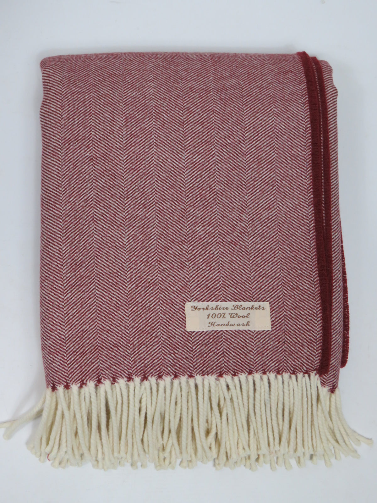 Luxury Herringbone Pure Wool Blanket