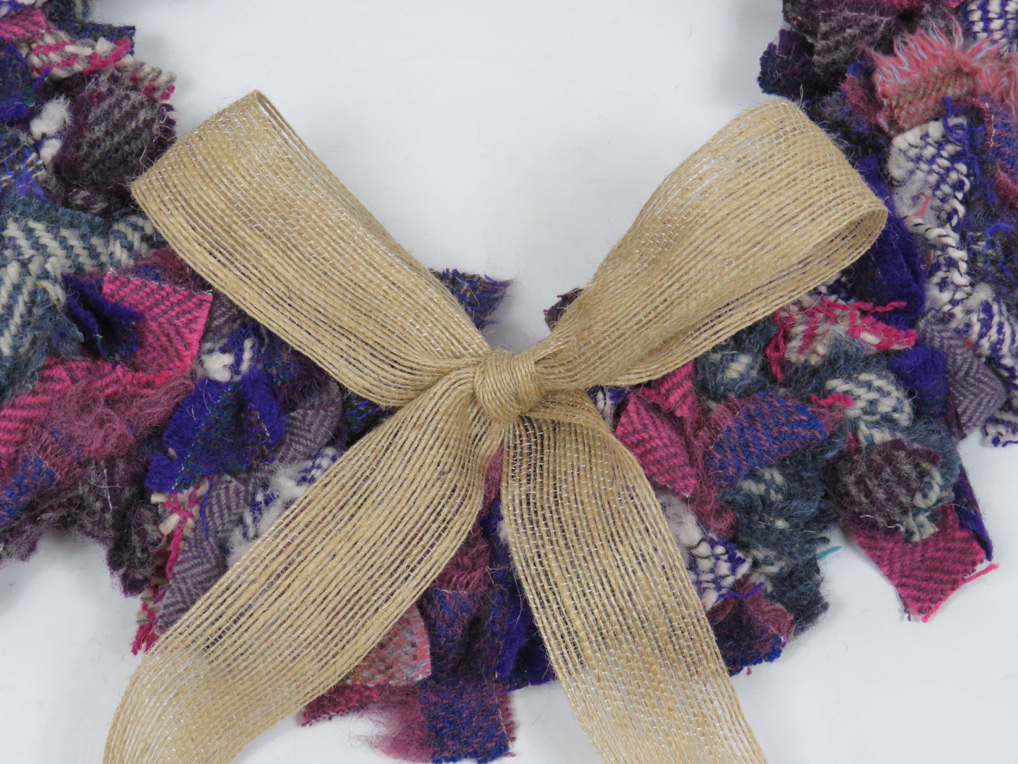 Made Round Rag Wreath (12)
