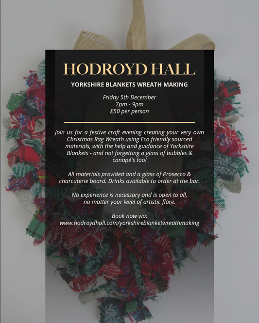 Hodroyd Hall Festive Rag Wreath Christmas Workshop, 5th December 25