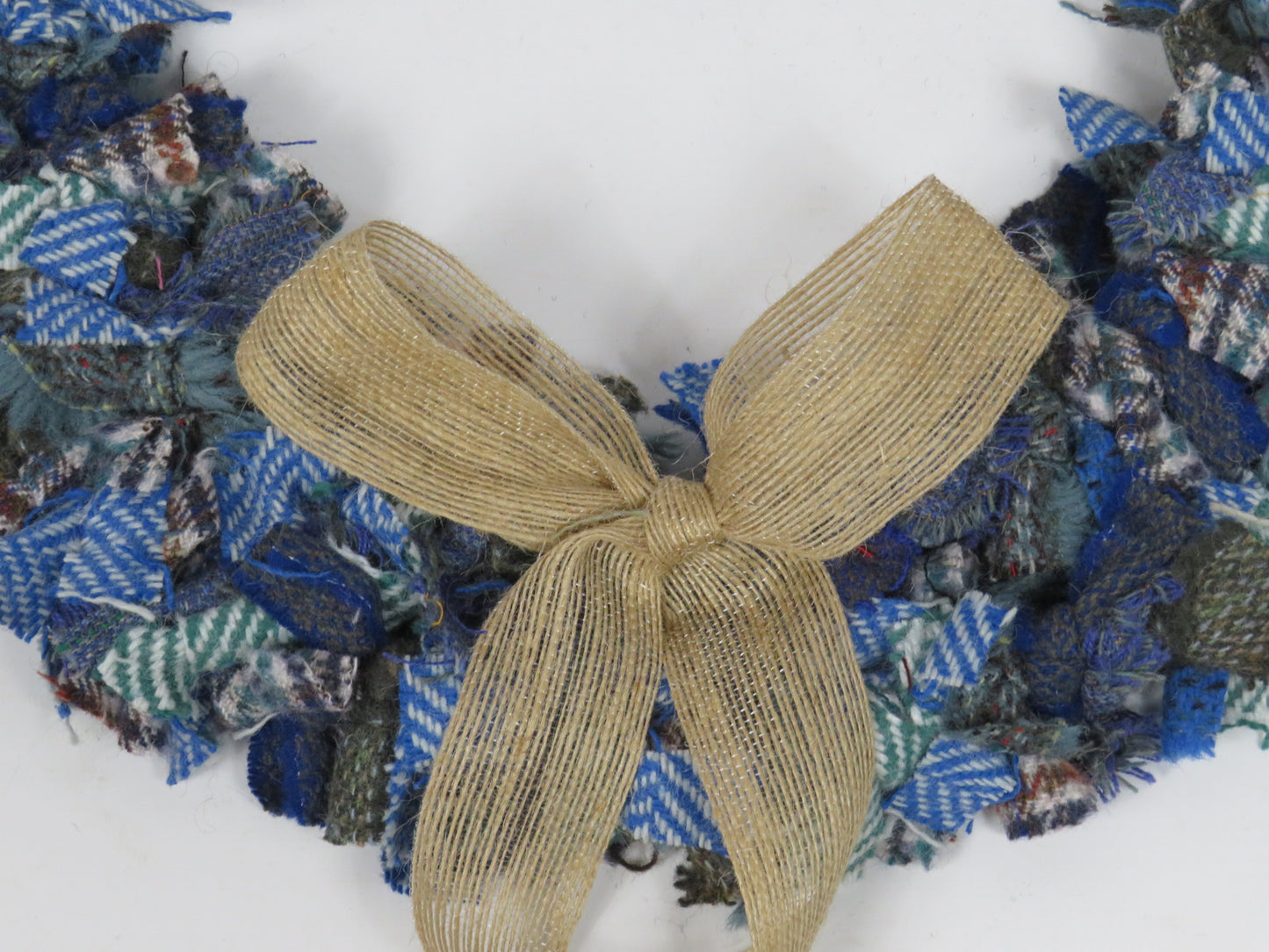SALE Large Made Round Rag Wreath (40)