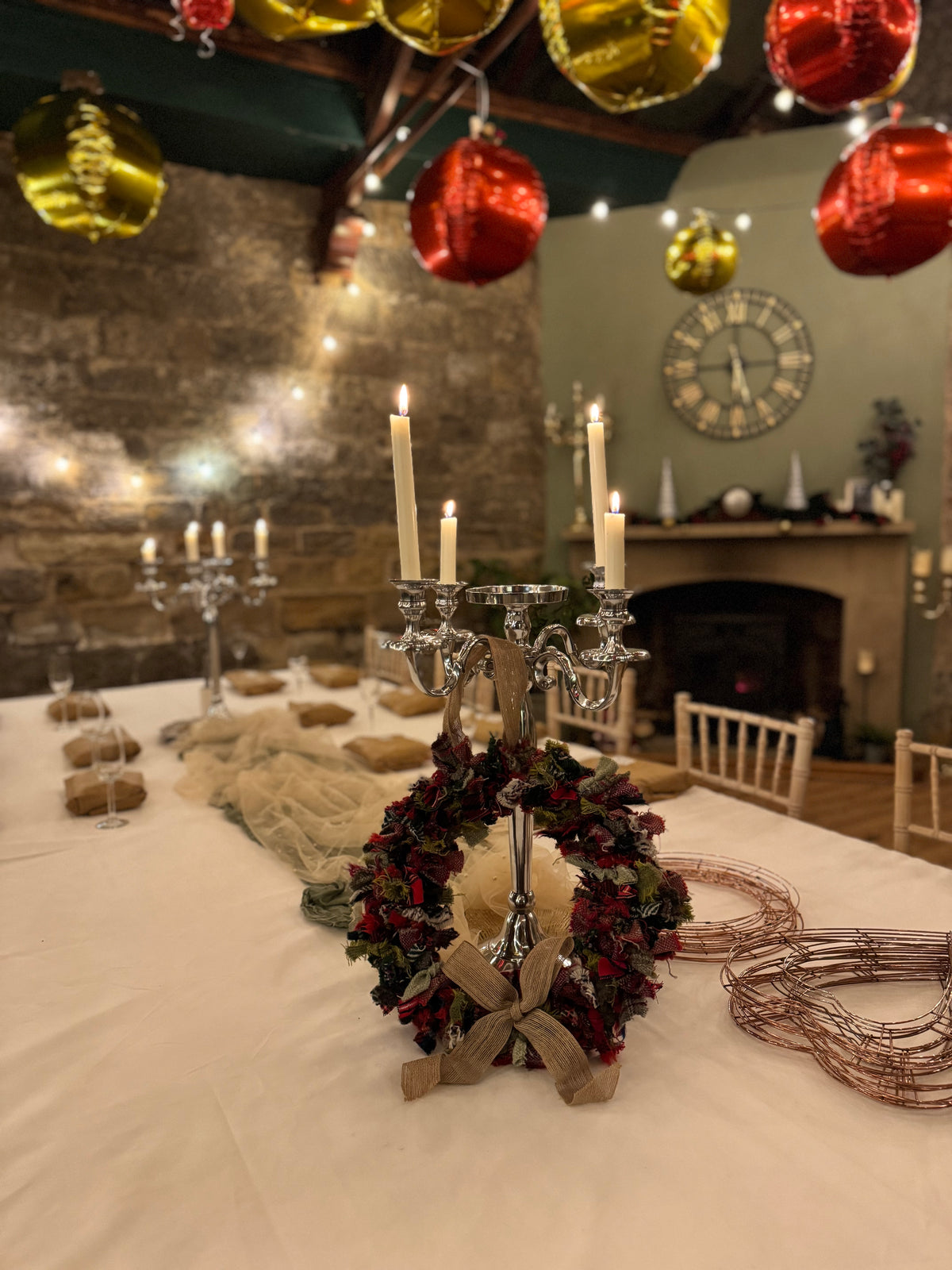 Festive Rag Wreath Workshop - Hodroyd Hall, Barnsley. Thursday 19th November 26