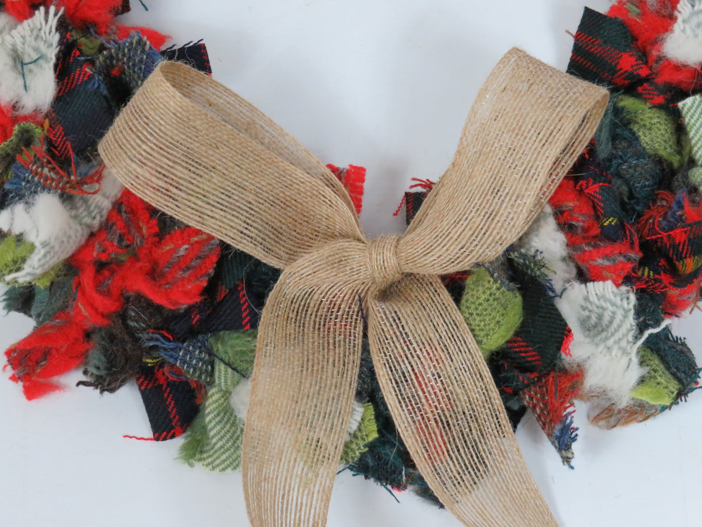 (2) Christmas DIY Rag Wreath Kit
