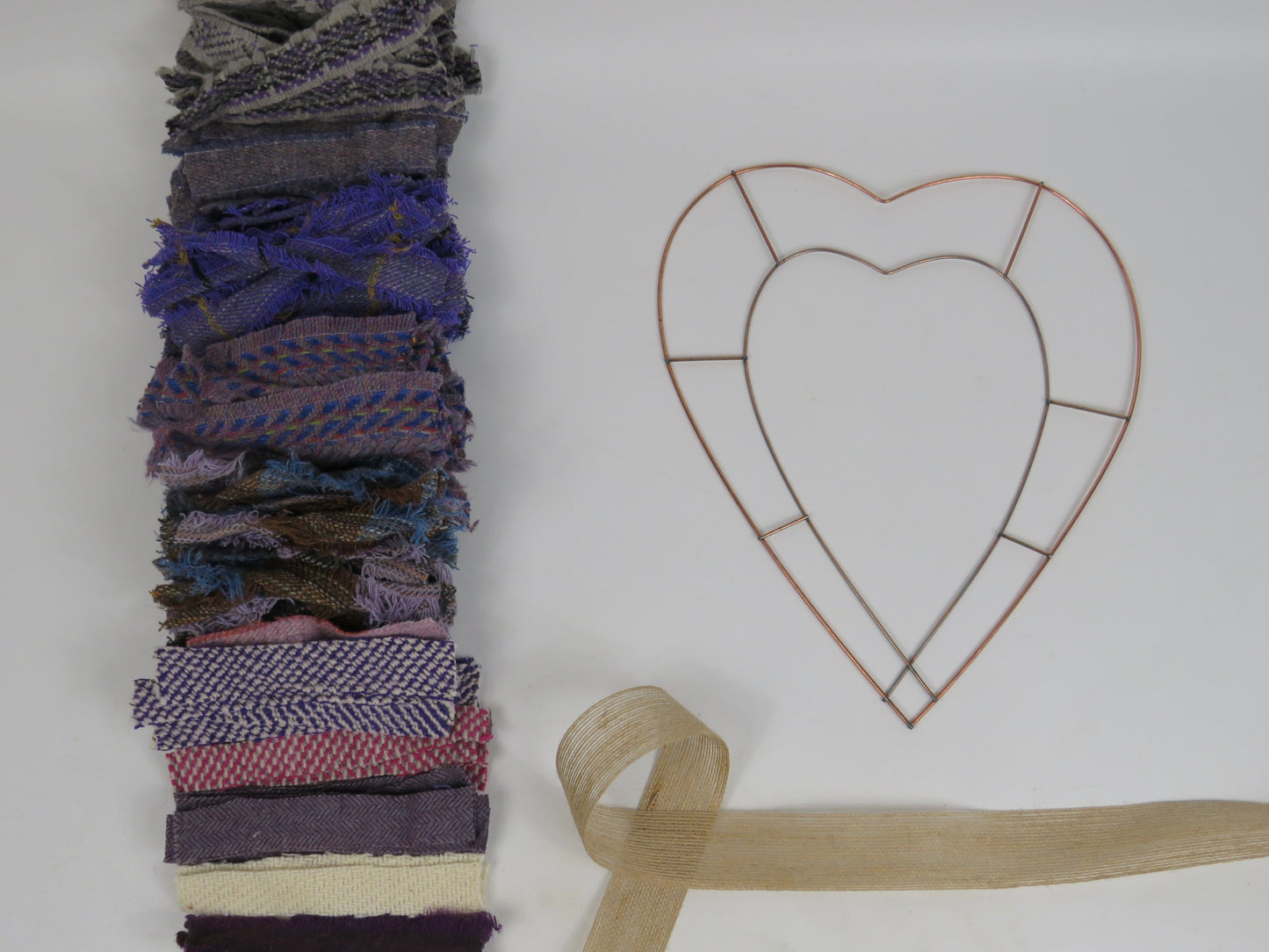 Lavender - DIY Rag Wreath Kit